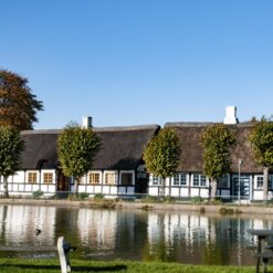 Bindingsværkshuse i pittoreske Nordby på Samsø