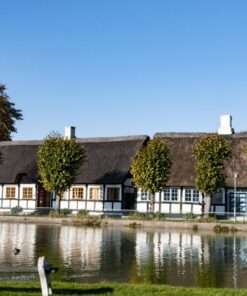 Bindingsværkshuse i pittoreske Nordby på Samsø