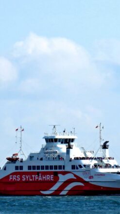 Færgen mellem Rømø i Danmark og Sylt i Tyskland